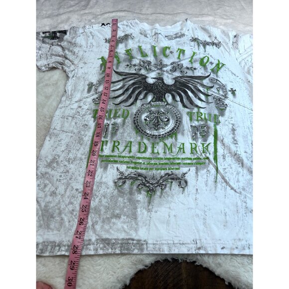 Affliction X-Large Graphic Tee True & Trademark Eagle Design Cotton Blend - Picture 3 of 5